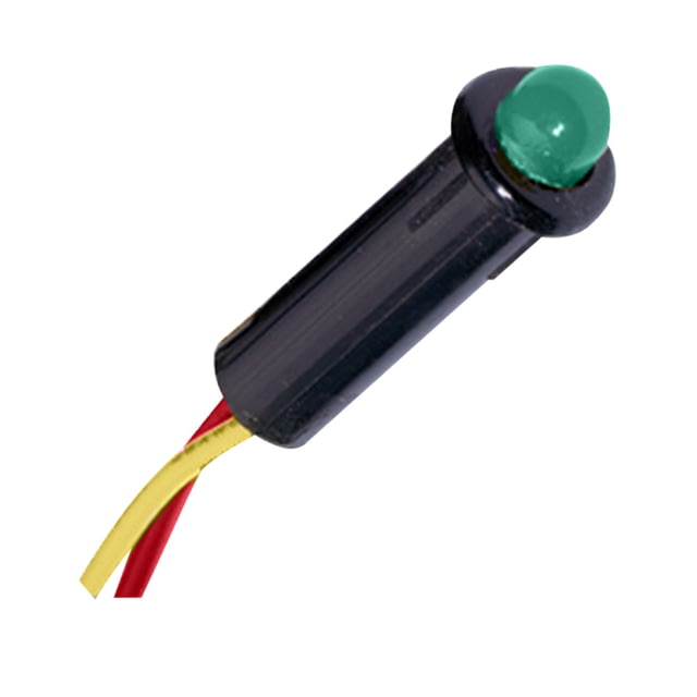 Paneltronics 5/32" LED Indicator Light - 12-14VDC - Green