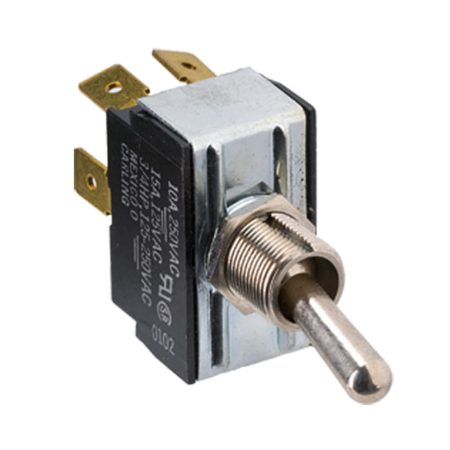 Paneltronics DPDT ON/OFF/ON Metal Bat Toggle Switch - Momentary Configuration