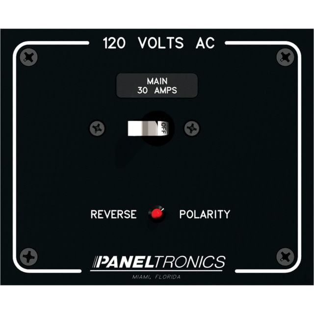 Paneltronics Panel AC Main Double Pole w/30Amp CB & Reverse Polarity Indicator Standard