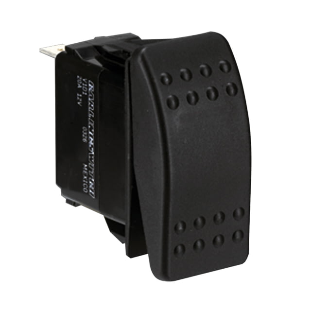 Paneltronics SPST Black On/On Rocker Switch