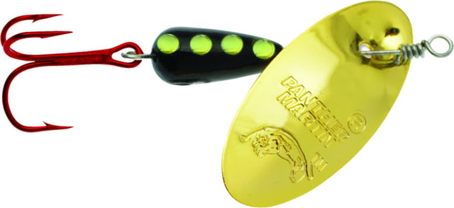 Panther Martin Classic Regular Red Hook In-Line Spinner Treble Fishing Hook Size 2 1/16oz 1 Piece Gold