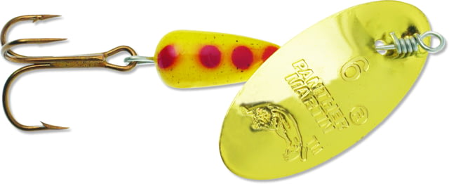 Panther Martin Classic Regular In-Line Spinner Treble Fishing Hook Size 2 1/16oz 1 Piece Gold & Yellow