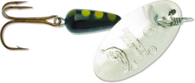Panther Martin Classic Regular In-Line Spinner Treble Fishing Hook Size 4 1/8 oz 1 Piece Silver & Black