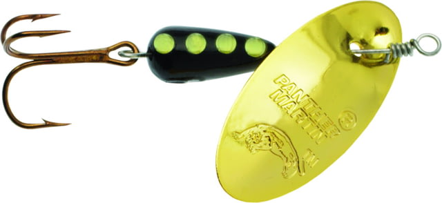 Panther Martin Classic Regular In-Line Spinner Treble Fishing Hook Size 9 3/8oz 1 Piece Gold