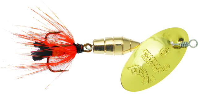 Panther Martin Deluxe Fly In-Line Treble Fishing Hook 6 Hook 1/4oz 1 Piece Gold & Orange