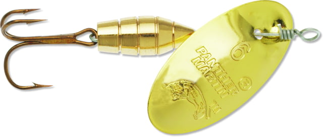 Panther Martin Deluxe Regular In-Line Blade Baits Fishing Hook 6 Hook 1/4oz 1 Piece Gold