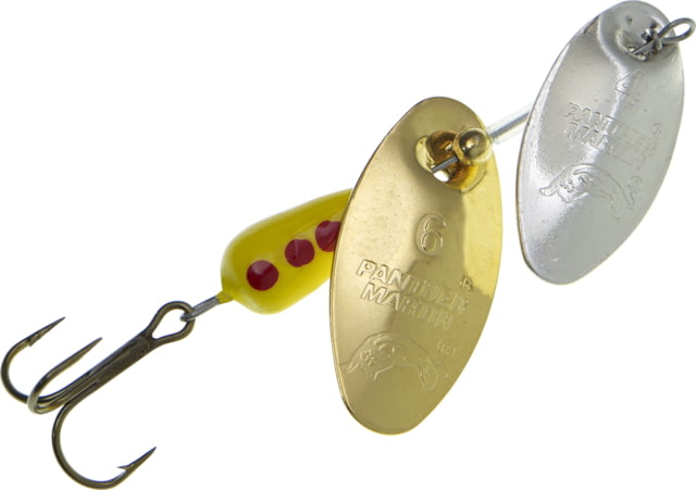 Panther Martin DualFlash Twin Blade In-Line Spinner Treble Fishing Hook Size 1 1/9 oz 1 Piece Silver/Gold
