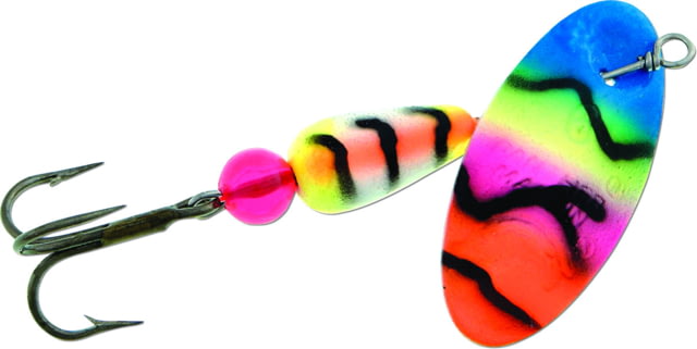 Panther Martin FishSeeUV In-Line Spinner Treble Fishing Hook Size 2 1/16oz 1 Piece Blue/Pink/Orange