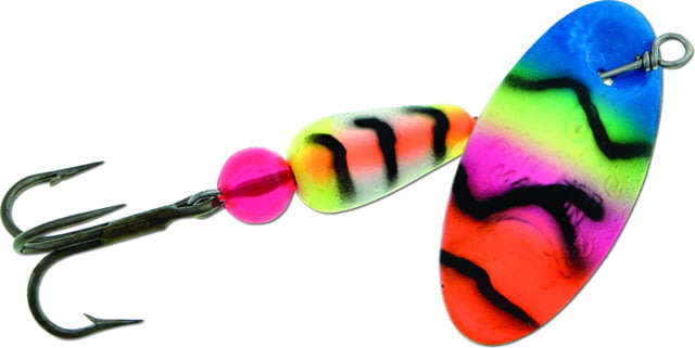 Panther Martin FishSeeUV In-Line Spinner Treble Fishing Hook Size 4 1/8oz 1 Piece Blue/Pink/Orange