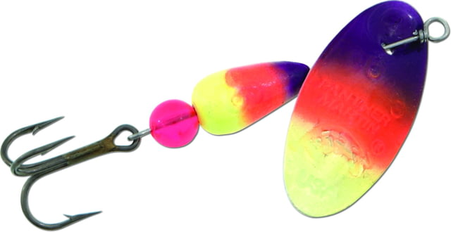 Panther Martin FishSeeUV In-Line Spinner Treble Fishing Hook Size 4 1/8oz 1 Piece Ultraviolet Orange/Purple