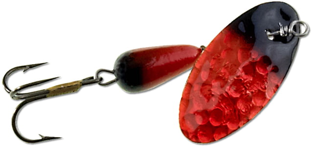 Panther Martin FishSeeUV Hammered In-Line Spinner Treble Fishing Hook Size 6 1/4oz 1 Piece Salmon Black