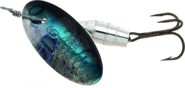 Panther Martin Deluxe Holographic In-Line Spinner Treble Fishing Hook Size 1 1/32 oz 1 Piece Holographic Silver & Blue
