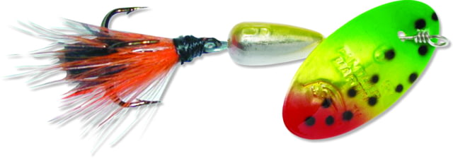 Panther Martin Nature Holographic Fly In-Line Dressed Spinner Treble Fishing Hook Size 4 1/8oz 1 Piece Firetiger & Orange Black