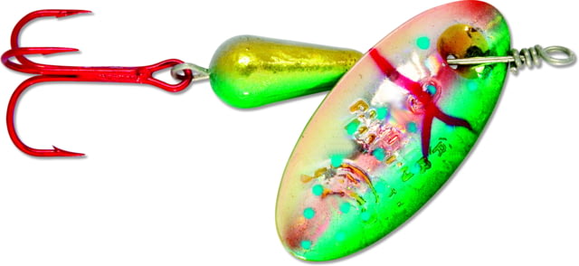 Panther Martin Holographic Red Hook In-Line Spinner Treble Fishing Hook Size 1 1/32oz 1 Piece Spotted Blue