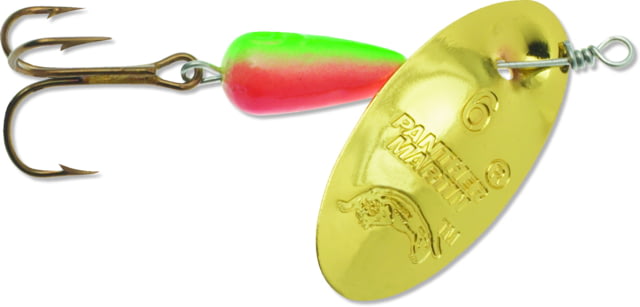 Panther Martin Nature In-Line Spinner Treble Fishing Hook 4 Hook 1/8oz 1 Piece Firetiger Gold