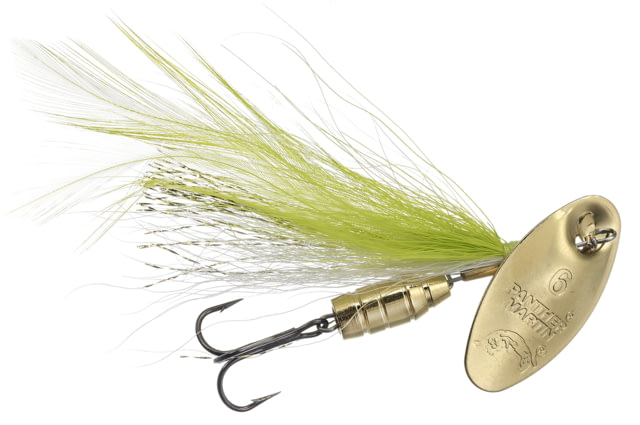 Panther Martin SonicStreamer Spinner Treble Fishing Hook 9 Hook 3/8 oz 1 Piece Gold Chartreuse