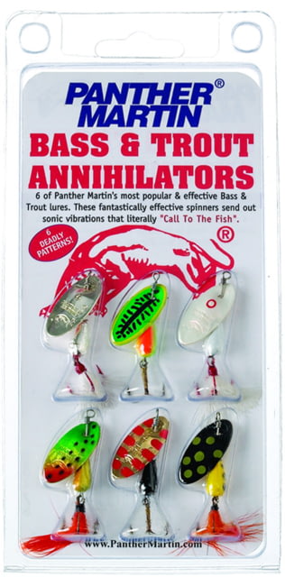 Panther Martin Spinner Kit Assorted #6 1/4oz 6/Pack