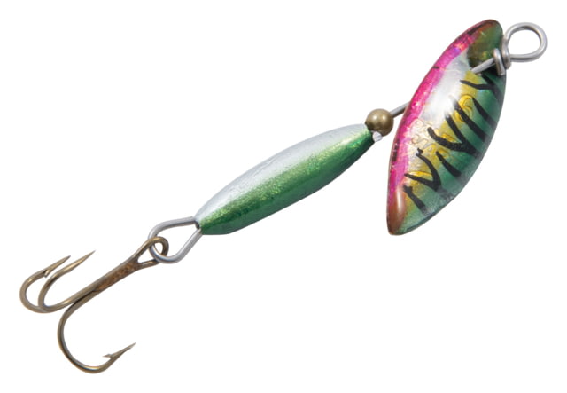 Panther Martin Willowstrike Holographic Willow Leaf Treble Fishing Hook Size 4 1 Piece Tiger Green 4 PMWSH-TGR