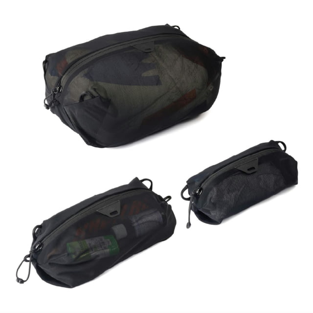 Peak Design Ultralight Mesh Packing Cube Bundle Black 2XS/Extra Small/Small