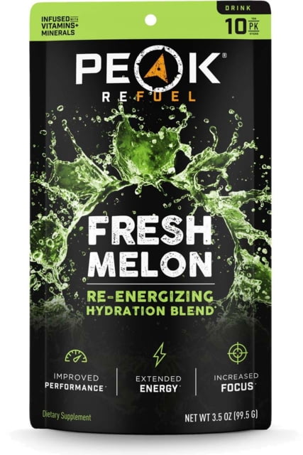 Peak Refuel Fresh Melon Re-Energizing Drink Stick Pack 10 Pack
