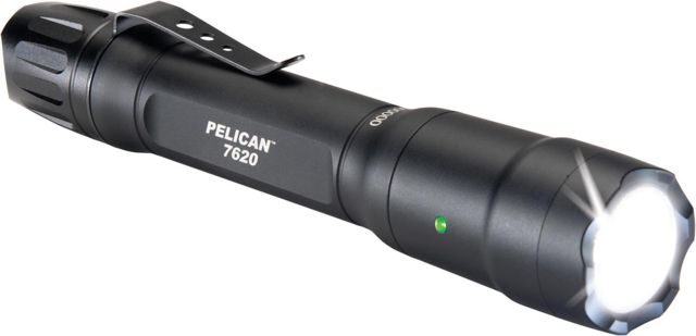 Pelican  Tactical Flashlight 2 AA/3 CR123 Black 6.75 in