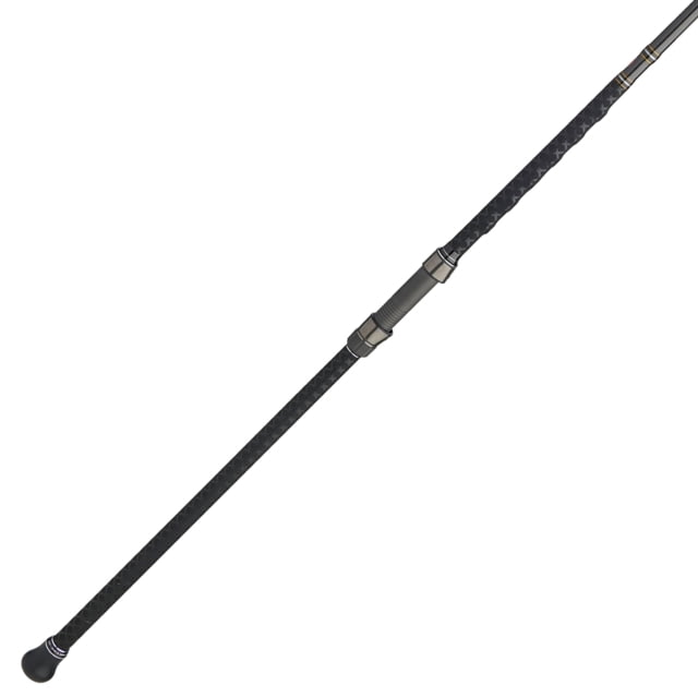 Penn Fishing Carnage III Surf Spinning Rod Saltwater Handle Type C 10ft. Rod Length Medium Heavy Power Moderate Fast Action 2 Pieces Silver/Black/Gold