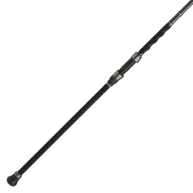 Penn Fishing Carnage III Surf Spinning Rod Saltwater Handle Type E 12ft. Rod Length Medium Light Power Moderate Fast Action 2 Pieces Silver/Black/Gold
