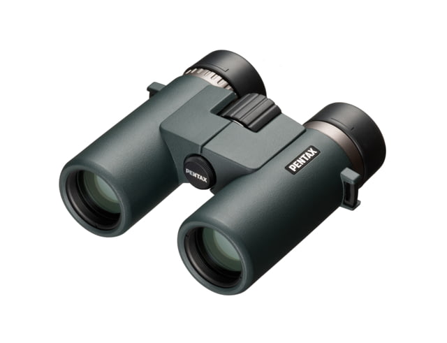 Pentax AD 10x32mm ED Roof Prism Binoculars Thermoplastic Elastomer Resin Dark Green Compact