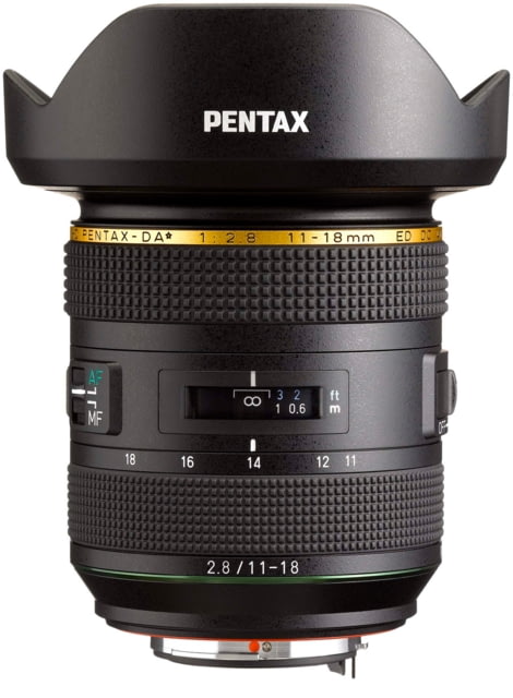 Pentax HD PENTAX DA 11-18mm F2.8ED DC AW Lens Black