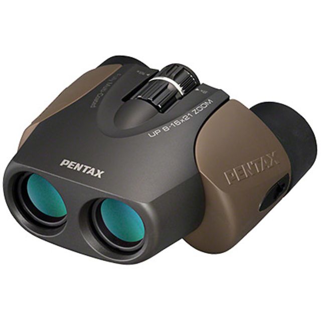 Pentax U-Series Compact Porro-Prism UP 8-16x21 Binocular Limited Availability Brown