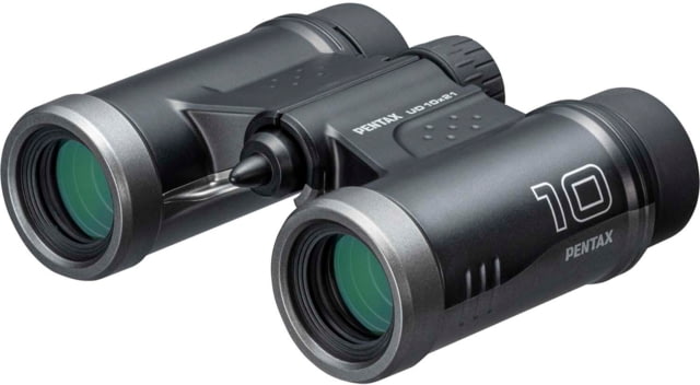 Pentax UD 10 X 21mm Black Compact Roof Prism Binoculars Black Medium