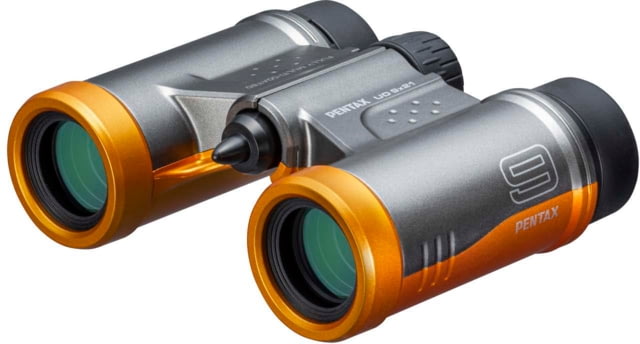 Pentax UD 9 X 21mm Black Compact Roof Prism Binoculars Grey Orange Medium