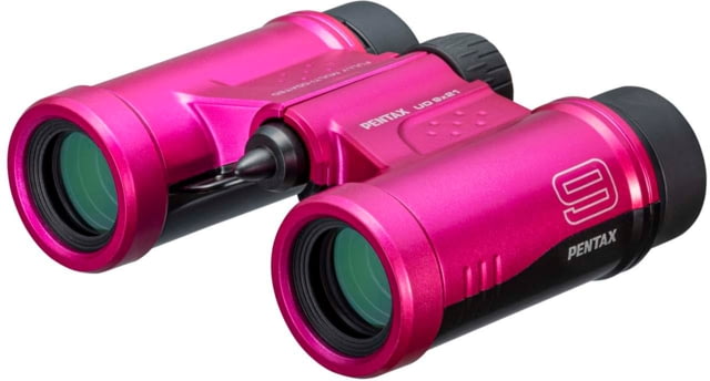 Pentax UD 9 X 21mm Black Compact Roof Prism Binoculars Pink Medium