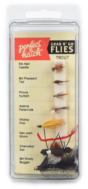 Perfect Hatch Grab N Go Basic Trout Fly Assortment 8pk