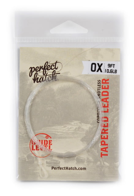 Perfect Hatch Knotless Tapered Leader 9 0X Monofilament w/1X Perfection Loop
