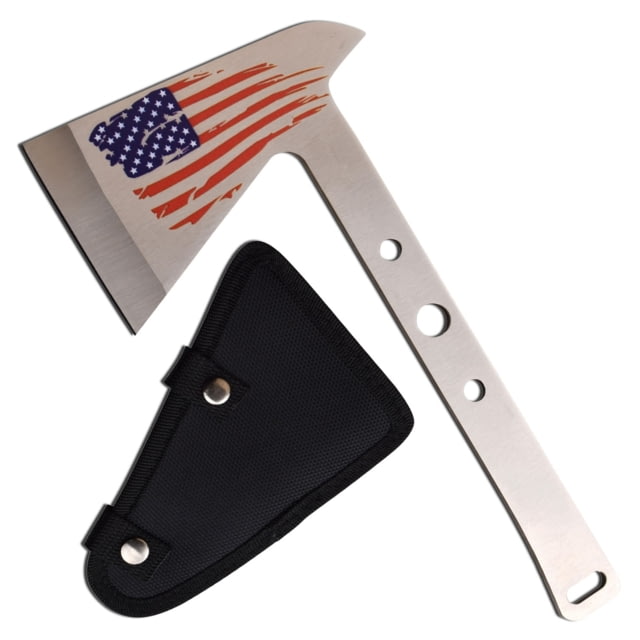 Perfect Point Throwing Axe 3Cr13 Stainless Steel Stainless Steel USA Flag