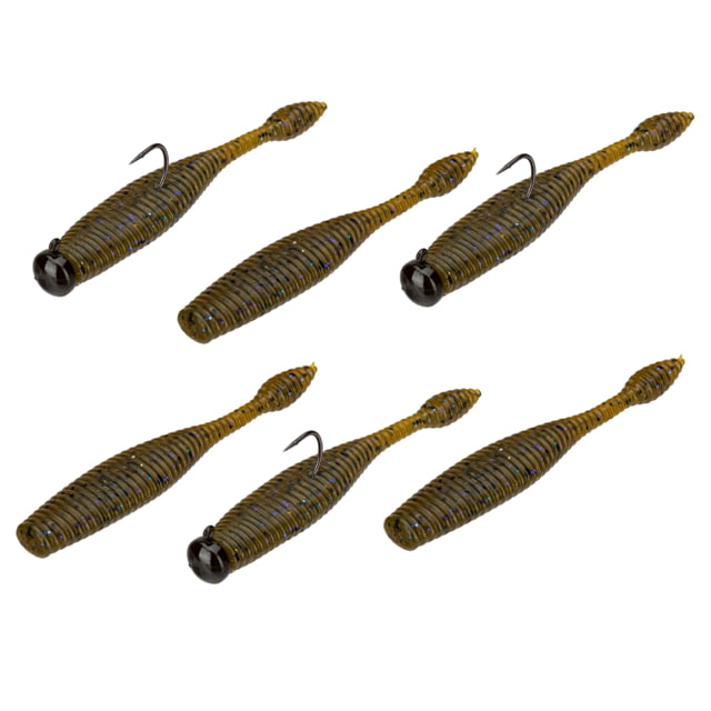 Perfection Lures Dudley's 9-Piece Pre-Rigged Ned Rig Kit Green Pumpkin Violet