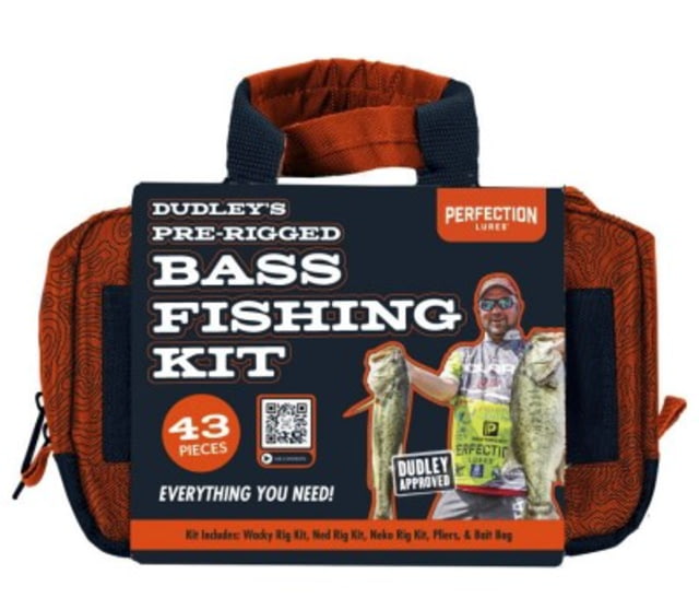 Perfection Lures Dudley's Pre-Rigged Bass Bait Kit with Bag