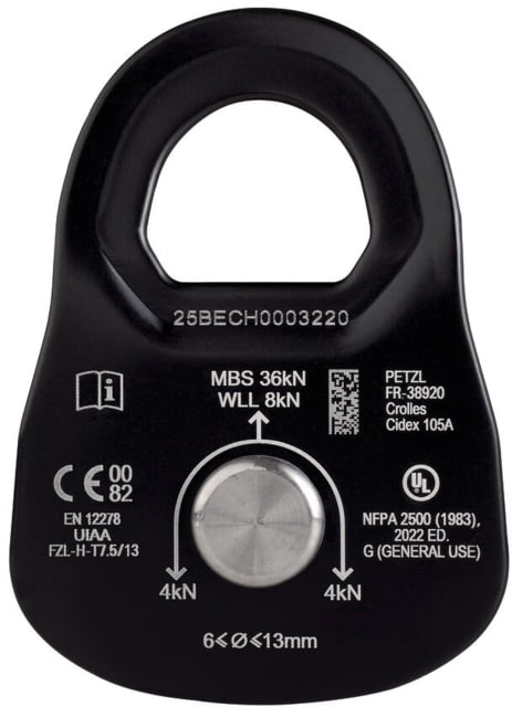 Petzl Rescue Pulley Black Medium