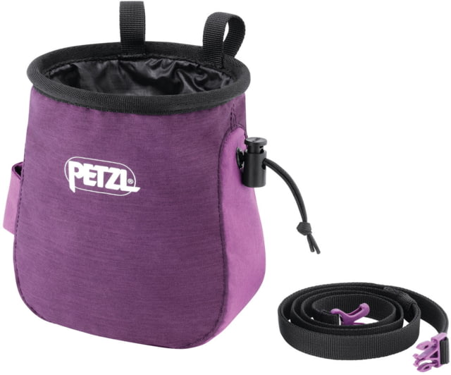 Petzl Saka Chalk Bag with Ergonomic Shape Violet