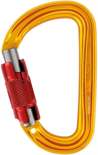 Petzl Sm'D Carabiner Yellow Twist Lock