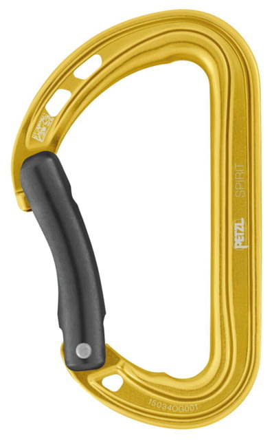 Petzl Spirit Bent Carabiner Yellow