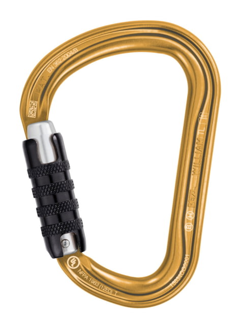 Petzl William Carabiner Gold Triact-Lock M36A TLY