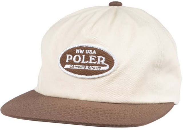 Poler Brand Brand Patch Hat Off White One Size  White-O/S