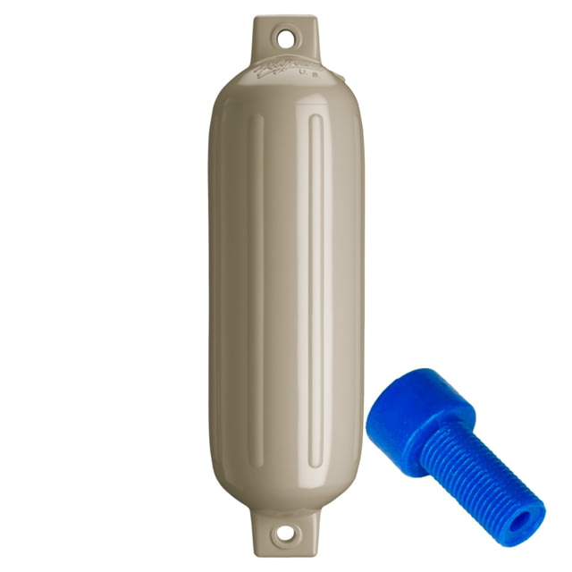 Polyform U.S. Polyform U.S. G-4 Twin Eye Fender 6.5in x 22in - Sand w/Adapter