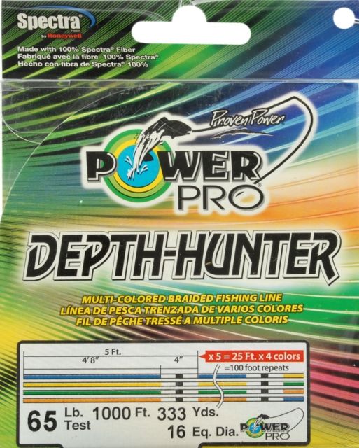 Power Pro 65Lbx1000Ft Depth Hunter Metered 065096