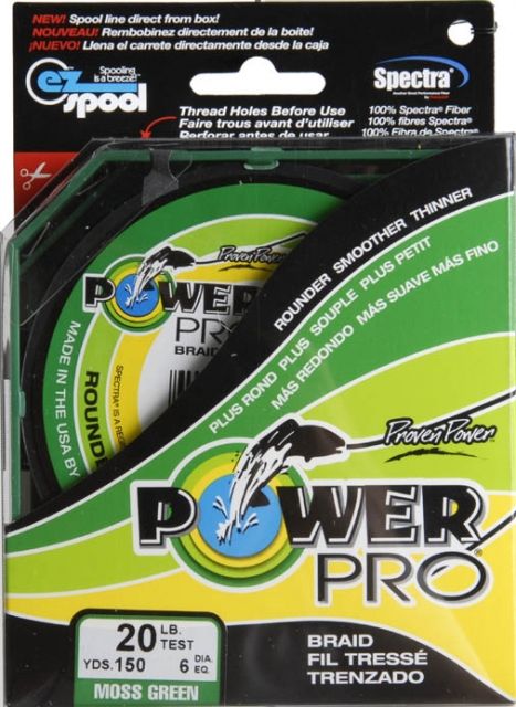 Power Pro Braided Line Moss Green 150 yds. - 20 lb. Test Green 195727