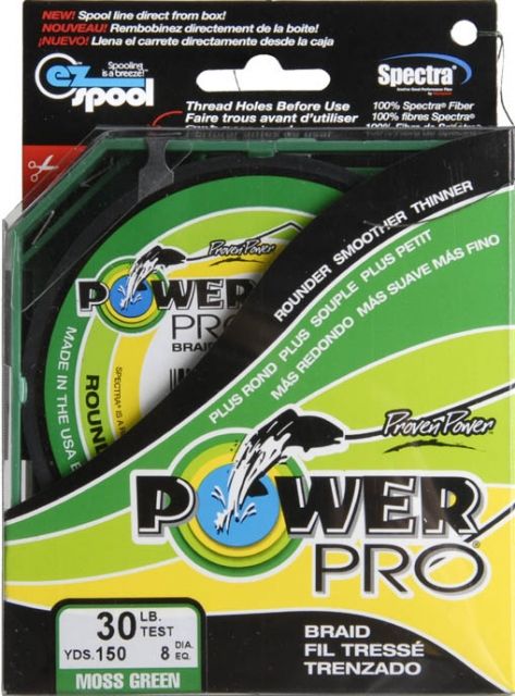 Power Pro Braided Line Moss Green 150 yds. - 30 lb. Test Green 196006