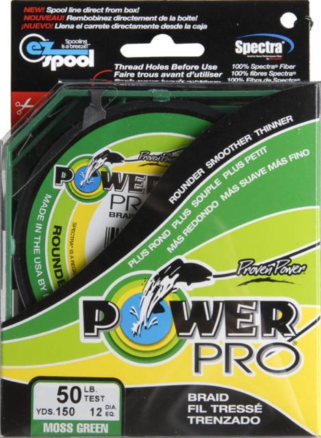 Power Pro Braided Line Moss Green 150 yds. - 50 lb. Test Green 196048