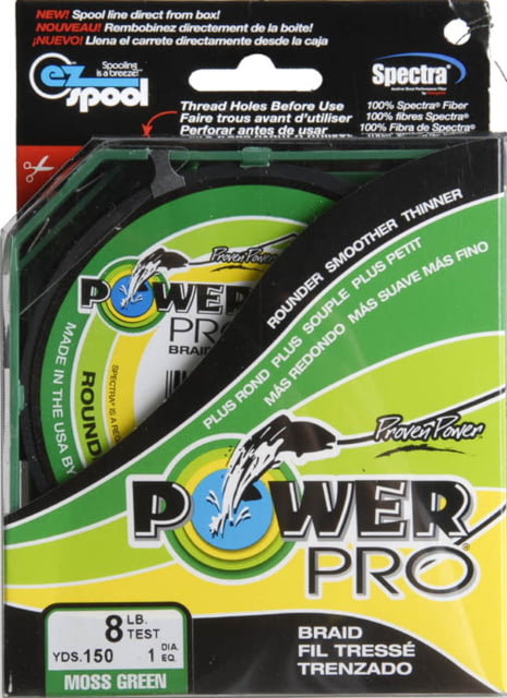 Power Pro Braided Line Moss Green 150 yds. - 8 lb. Test Green 798090